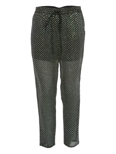 Pre-owned Valentino Drawstring-waist Trousers In Black