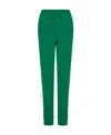 Valentino Drawstring Wool Trousers In Green