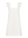 Valentino Dress - Embroidered Embroideries Crepe Couture In White