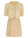 Valentino Women's Crepe Couture Short Dress In Neutral
