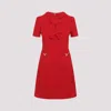Valentino Fitted Red Dress With Decorative Bows In M Paris
