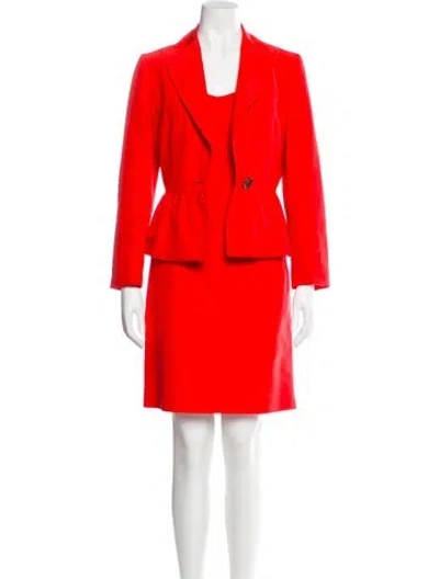 Pre-owned Valentino Dress Set In Orange
