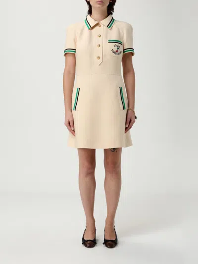 VALENTINO DRESS VALENTINO WOMAN COLOR BEIGE,H19129022