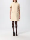 Valentino Knee Length Dress With Bow And Pockets In Nude