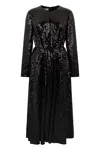 Valentino Dress With Sequins In Black
