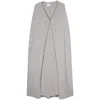 Valentino Cape-design Maxi Dress In Grey