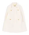 Valentino Drill Double Cape Woman Ivory 40 In Neutral