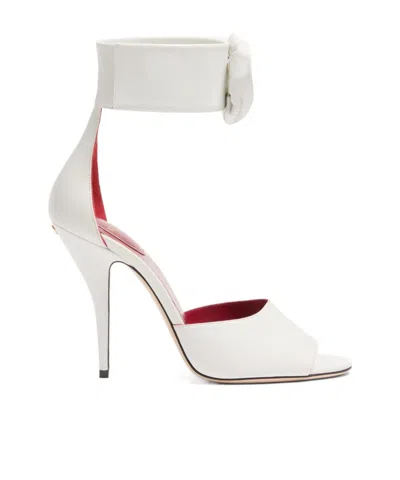 VALENTINO GARAVANI VALENTINO	DRIP ROSE EMBELLISHED OPEN TOE SANDALS