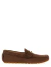 Valentino Mocassino Driver Fastaway In Cervo Suede In Brown