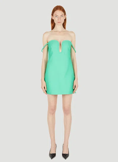 Valentino Dropped Shoulder Shift Dress In Green