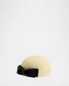 Valentino Dyed Rabbit Hair Bow Beret