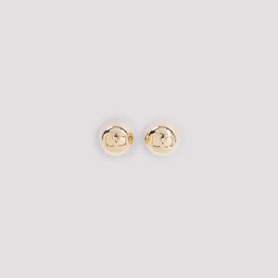 Valentino Garavani Chic Brass Earrings For Women In Silver