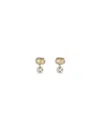 Valentino Ovalette Metal Earrings With Swarovski Pearls In Gold
