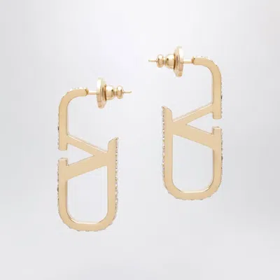 Valentino Garavani Valentino Earrings (h.35mm)  Vlogo Signature Stras In Transparent