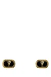 Valentino Two-tone Enamel And Metal Vlogo Earrings