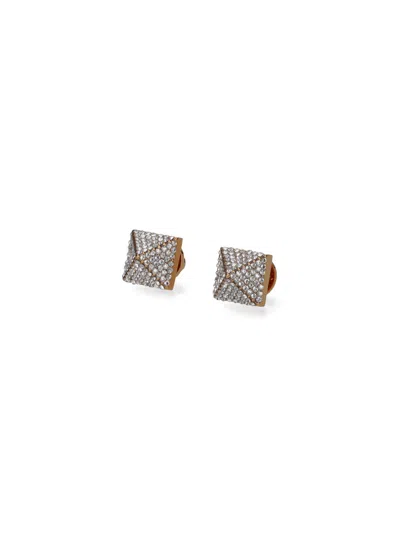 VALENTINO GARAVANI EARRINGS WITH "ROCKSTUD" CRYSTALS