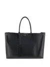 Valentino East/west Tote Bag In Black