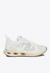 Valentino White Leather And Fabric Vlogo Easyjog Sneakers
