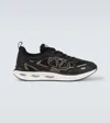 Valentino Vlogo Easyjog Low-top Sneaker In Calfskin And Fabric In Multicolor