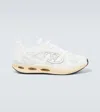 Valentino White Leather And Fabric Vlogo Easyjog Sneakers In Weiss
