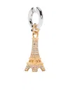 Valentino Eiffel Tower Crystal-embellished Earrings In Gold