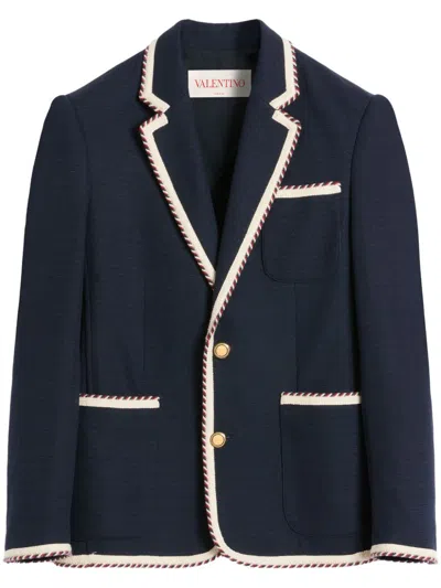 VALENTINO CONTRAST TRIM BLAZER
