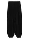 Valentino Cady Couture High-rise Culottes In Schwarz