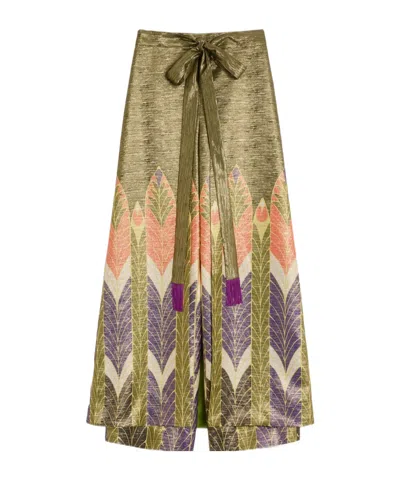 Valentino Elastic Waist Casual Pants In Green