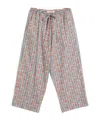 Valentino Voyage Imaginaire Print Straight Pants In Gray