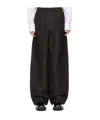 Valentino Elastic Waist Long Casual Pants In Black