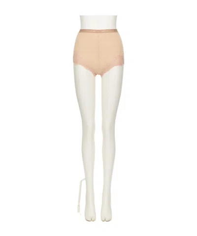 Valentino Elastic Waist Shorts In Neutral