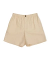 Valentino Elastic-waistband Side-stripe Shorts In Nude