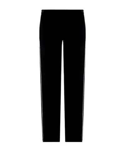 Valentino Elastic Waist Track Pants In Black