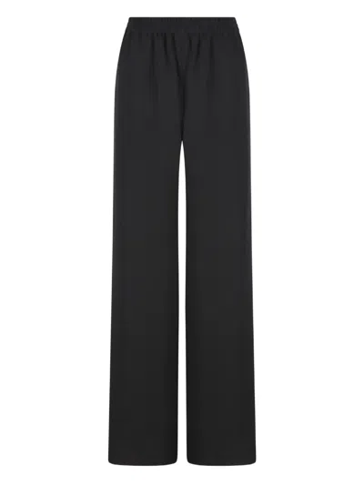 Valentino High Waist Straight Leg Pants In Black
