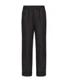 Valentino Black Wool Jeans & Pant In Gray