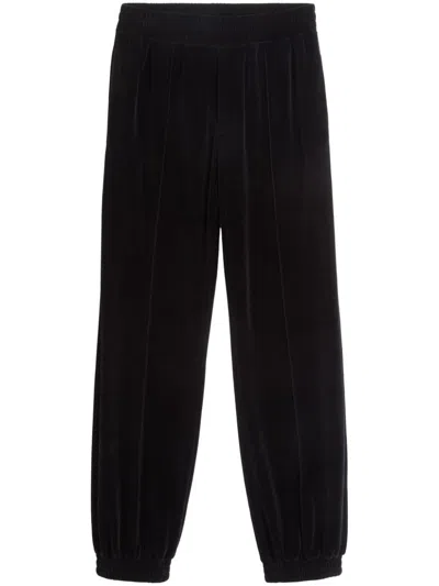 VALENTINO LOGO-PATCH CHENILLE TRACK PANTS
