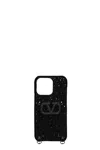 Valentino Elegant Black Case For Iphone 13 Max, Durable. In Black