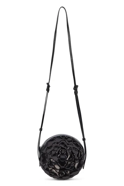 Valentino Garavani Elegant Black Circular Shoulder Bag