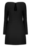 Valentino Elegant Black Dress With Long Sleeves In Black