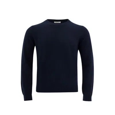 Valentino Elegant Blue Wool Sweater For Men In Black