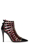 Valentino Elegant High-heeled Shiny Boots In Multi