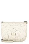 Valentino Elegant Shoulder Bag In Leather In White