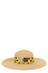 Valentino Elegant Summer Hat With A Wide Brim In Neutral