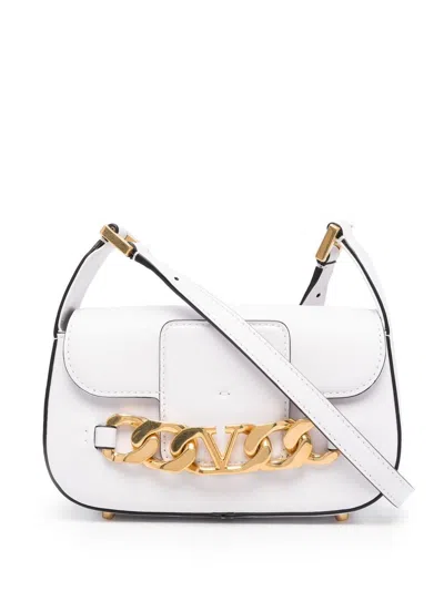 Valentino Garavani Elegant Togo Shoulder Handbag For Women In White