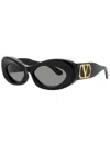 Valentino Black Gold Acetate Vls-178 In Black