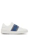 VALENTINO GARAVANI ELEVATE YOUR STYLE WITH THESE LUXE LEATHER SNEAKERS IN BLUE