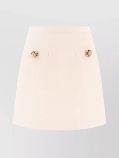 VALENTINO EMBELLISHED A-LINE SKIRTS FEATURING INTRICATE EMBELLISHMENTS