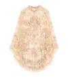 Valentino Embellished Cape In Neutral