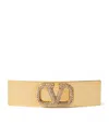 Valentino Crystal Rectangular Hair Accessories In Gold