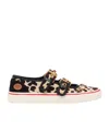 Valentino Dollyboard Leopard Printed Calf Hair Double-strap Sneakers In Animal Print